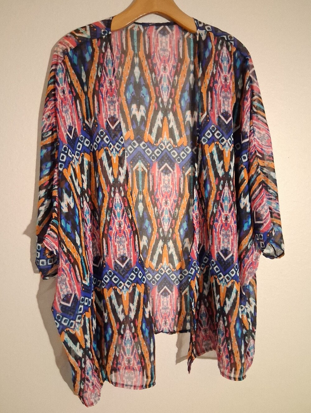 Patterned Sheer Cardigan Large - Picture 2 of 3